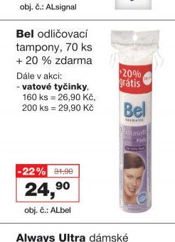 Bel odličovací tampony