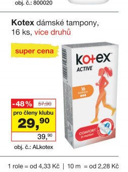Kotex dámské tampony