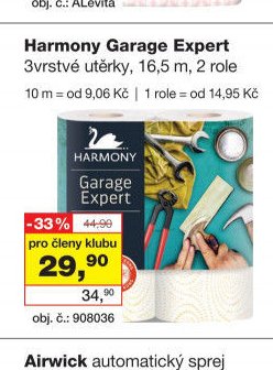Harmony Garage Expert 3vrstvé utěrky