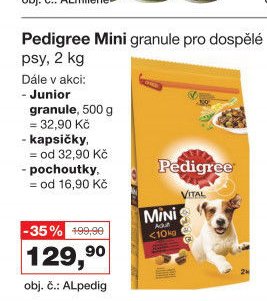 Pedigree Mini granule pro dospělé psy