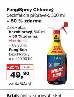FungiSpray Chlorový dezinfekční přípravek