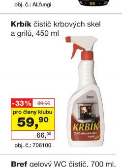 Krbík čistič krbových skel a grilů
