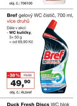 Bref gelový WC čistič