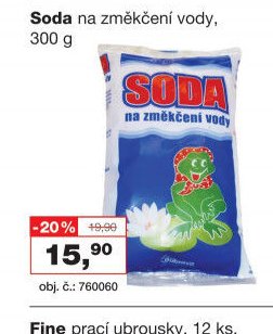 Soda na změkčení vody