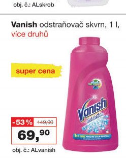 Vanish odstraňovač skvrn