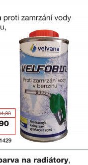 Velfobin proti zamrzání vody v benzínu, 450 ml