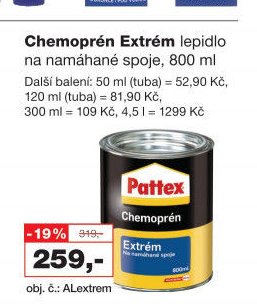 Chemoprén Extrém lepidlo na namáhané spoje, 800 ml