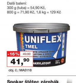 Uniflex akrylátový tmel