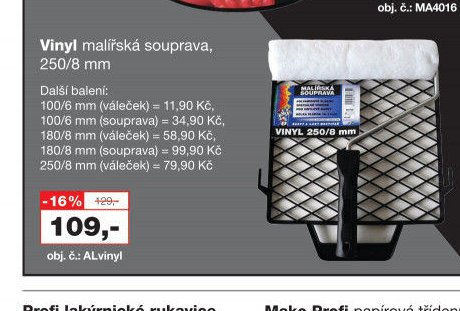 Vinyl malířská souprava