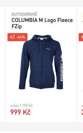 COLUMBIA M Logo Fleece FZip
