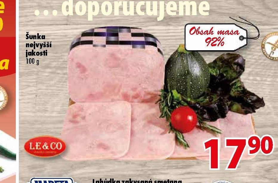 Šunka nejvyšší jakosti 100 g