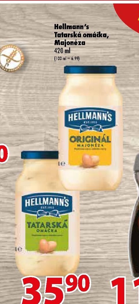 Hellmann's Tatarská omáčka, Majonéza 420 ml