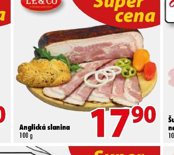 Anglická slanina 100 g