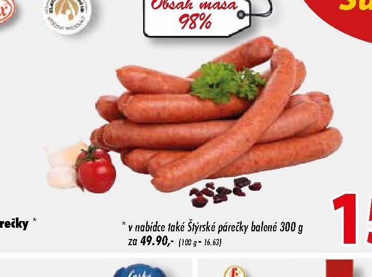 Štýrské párečky 100 g