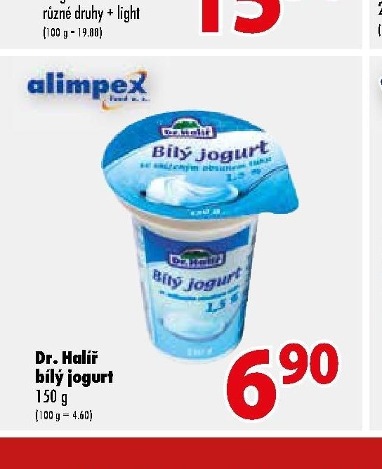 Dr. Halíř bílý jogurt
