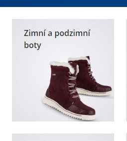 Zimní a podzimní boty