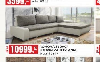 Rohová sedací souprava Toscana