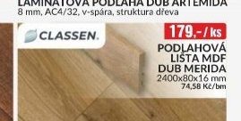 PODLAHOVA LISTA MDF DUB MERIDA