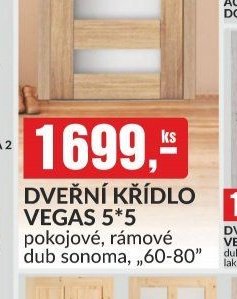 DVEŘNÍ KŘÍDLO VEGAS 5*5