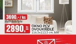 OKNO PCV DVOUKŘÍDLÉ