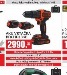 AKU VRTAČKA BDCHD18KB
