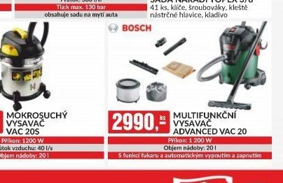 MULTIFUNKČNÍ VYSAVAČ ADVANCED VAC 20