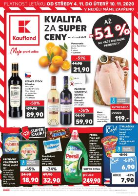 aktuální leták Kaufland 4.11.2020-10.11.2020