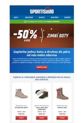 aktuální leták Sportisimo 4.11.2020-9.11.2020