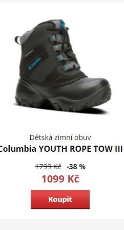Dětská zimní obuv Columbia YOUTH ROPE TOW III