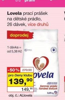 Lovela prací prášek