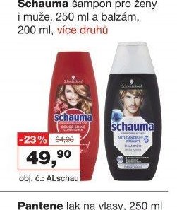 Schauma šampon pro ženy i muže 250 ml a balzám 200 ml