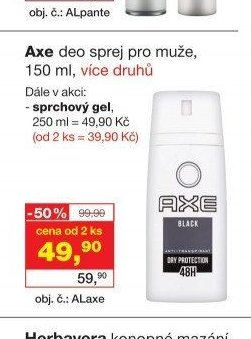 Axe deo sprej pro muže, 150 ml
