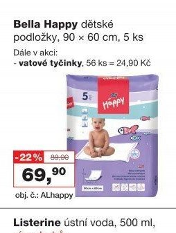 Bella Happy dětské podložky, 90 x 60 cm, 5 ks