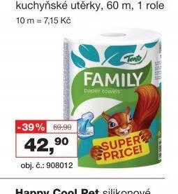 Tento Family XXL 2vrstvé kuchyňské utěrky, 60 m, 1 role