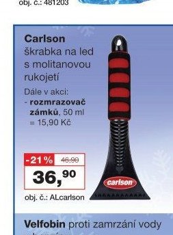 Carlson škrabka na led s molitanovou rukojetí