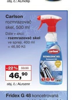 Carlson rozmrazovač skel, 500 ml