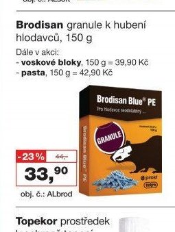Brodisan granule k hubení hlodavců, 150 g