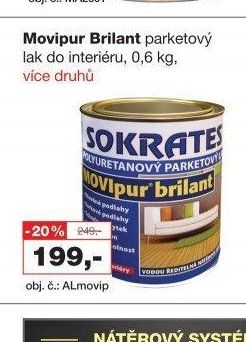 Movipur Brilant parketový lak do interiéru, 0,6 kg, více druhů