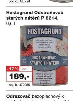 Hostagrund Odstraňovač starých nátěrů P 8214, 0,6 l