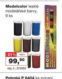 Modelcolor lesklé modelářské barvy, 9 ks