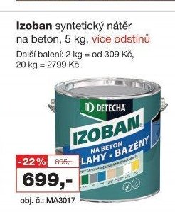 Izoban syntetický nátěr na beton, 5 kg