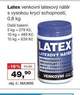 Latex venkovní latexový nátěr