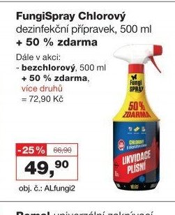FungiSpray Chlorový dezinfekční přípravek