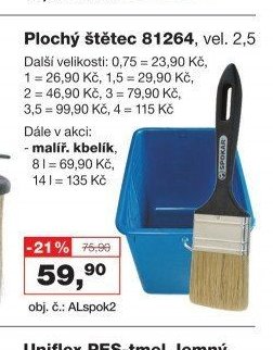 Plochý štětec 81264, vel. 2,5