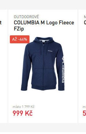 COLUMBIA M Logo Fleece FZip