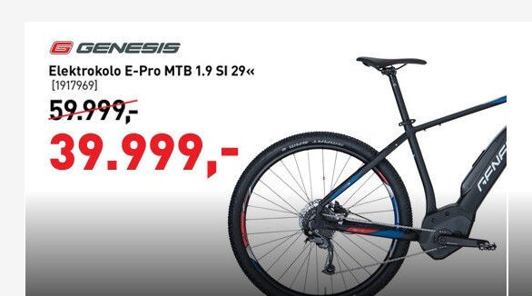 GENESIS Elektrokolo E-Pro MTB 1.9 SI 29