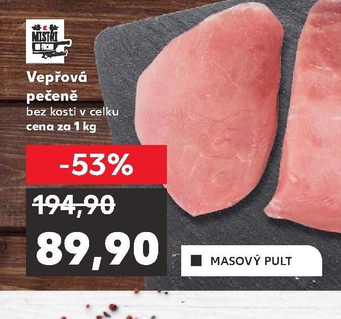 Vepřová pečeně bez kosti v celku