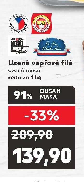 Uzené vepřové filé