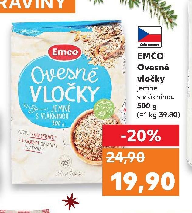 EMCO Ovesné vločky jemné s vlákninou