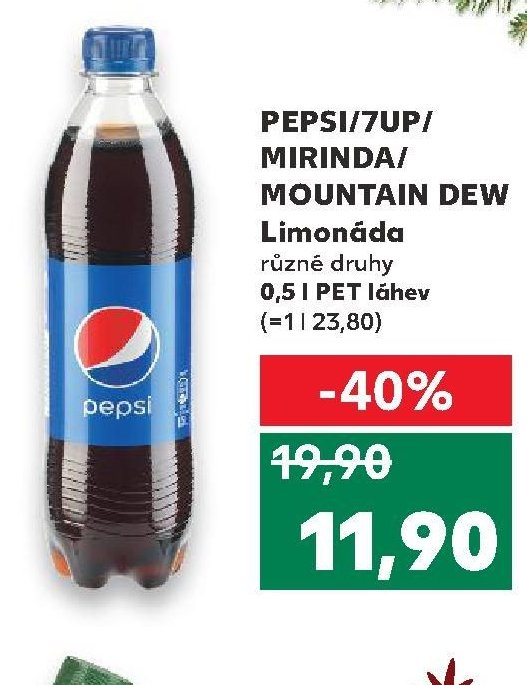 PEPSI/7UP/MIRINDA/MOUNTAIN DEW Limonáda
